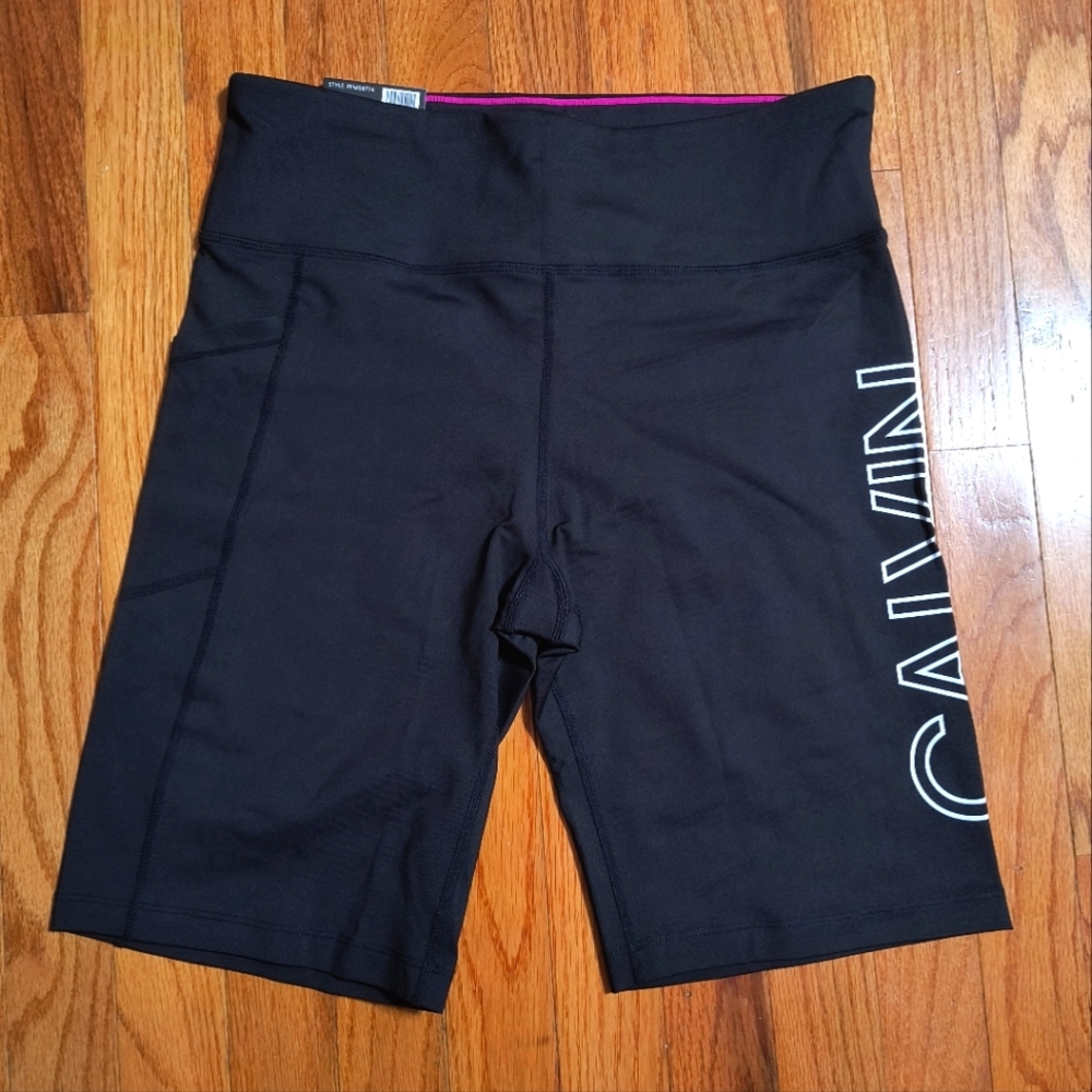 NWT Calvin Klein bike shorts, women's large, black